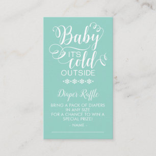 Carte D'accompagnement Brochure Neutre Raffle Baby It's Cold Outside Card