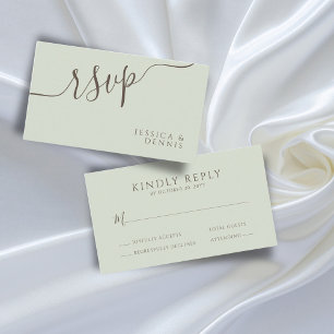 Carte D'accompagnement BUDGET Minimal Élégant Typographie Mariage RSVP