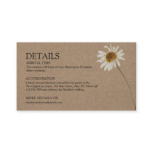 Budget Rustic Kraft Sunflower Détails du Mariage