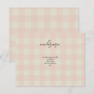 Carte D'accompagnement Buffalo Plaid