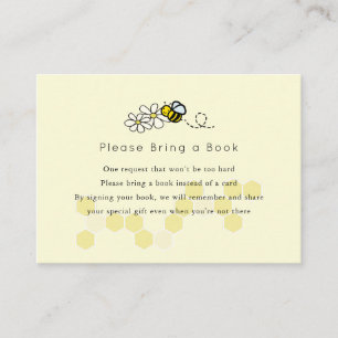 Carte D'accompagnement Bumble / Honey Bee Daisy S'il vous plaît apporter