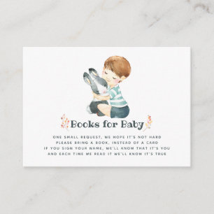 Carte D'accompagnement Bunny mignon Automne - Baby shower Automne Demande
