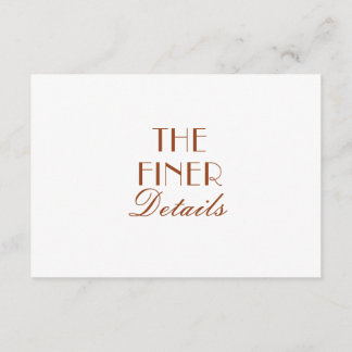 Carte D'accompagnement Burnt Orange Floral Terracotta Wedding Details 