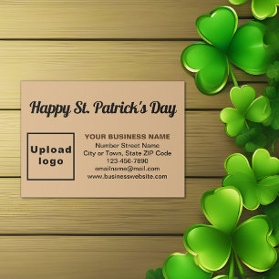 Carte D'accompagnement Business Saint Patrick Salutation à la lumière Bro