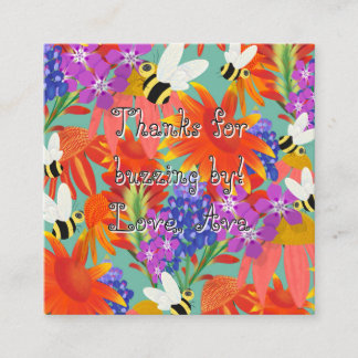 Carte D'accompagnement BuzzAmongBlooms_Enfants modifiables