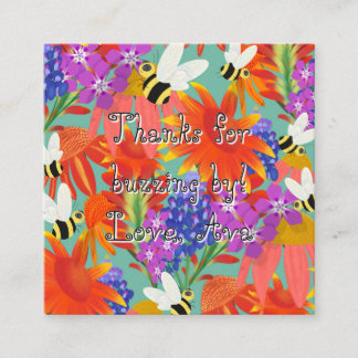 Carte D'accompagnement BuzzAmongBlooms_Enfants modifiables