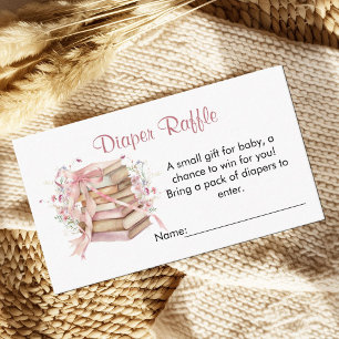 Carte D'accompagnement Cadeau de Naissance Bébé Shower Tirage au Sort Cou