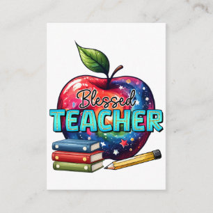 Carte D'accompagnement Cadeau pour Enseignant Enseignant Bienheureux