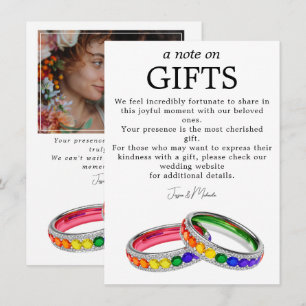 Carte D'accompagnement 🌈 Cadeaux + Photo LGBTQ Entremêlés dans la Fierté