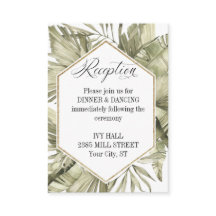 Cadre Mariage Boho Palm Leaf