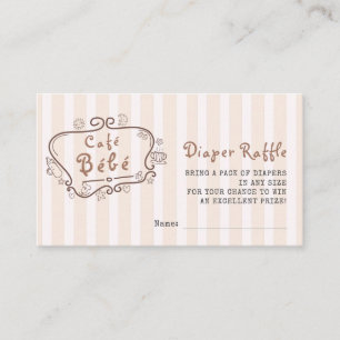 Carte D'accompagnement Café Bébé Français Moderne Baby shower neutre entr
