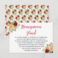 Caisse de Mariage Lune de Miel Roses Florales Roma