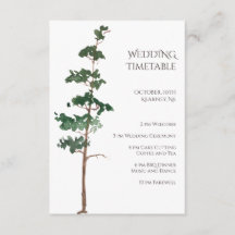 Calendrier de mariage minimaliste à l'aquarelle av