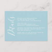 Calligraphie Chic Simple Détails du Mariage Boîtie