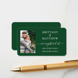Carte D'accompagnement Calligraphie Moderne Photo Registre de Mariage Ver
