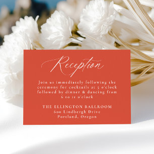 Carte D'accompagnement Calligraphie moderne Vérone coucher de soleil Réce