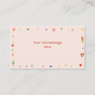 Carte D'accompagnement Camion glace Scoops of fun anniversaire de enfant