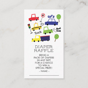 Carte D'accompagnement Camions et voitures Baby shower de plongeur Déchet