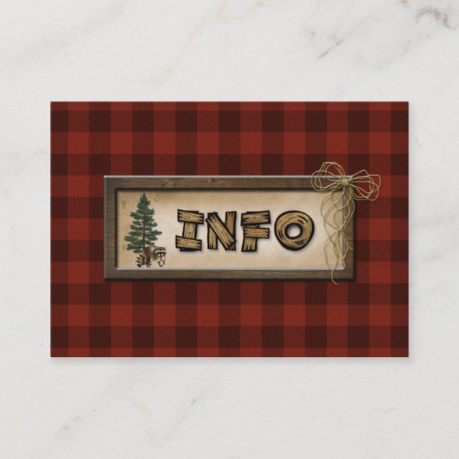 Carte D'accompagnement Camping, Glamping, Mariage de la nature (Devant)