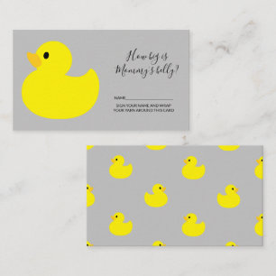 Carte D'accompagnement Canard en caoutchouc jaune Quelle taille a le vent