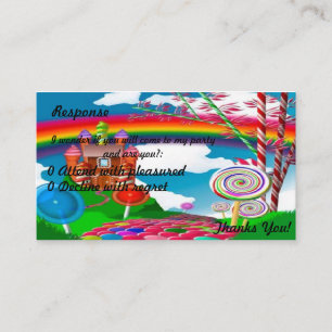 Carte D'accompagnement Candyland Réponse-Adolescent