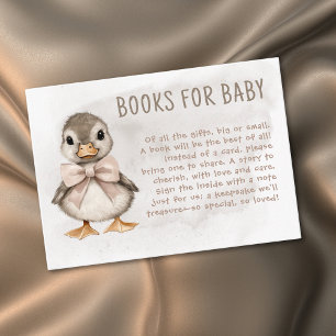 Carte D'accompagnement Caneton Adorable Livres de Baby Shower Waddle It B
