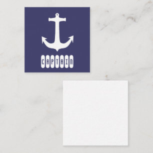 Carte D'accompagnement Capitaine Ancre Sea Ocean Sailing