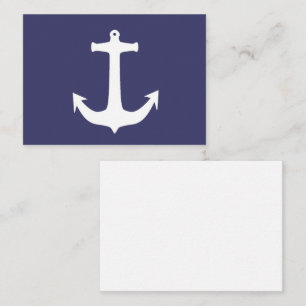 Carte D'accompagnement Capitaine Ancre Sea Ocean Sailing