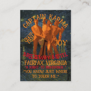 Carte D'accompagnement Captain Karma & Joy Breezeway Motel Fairfax VA