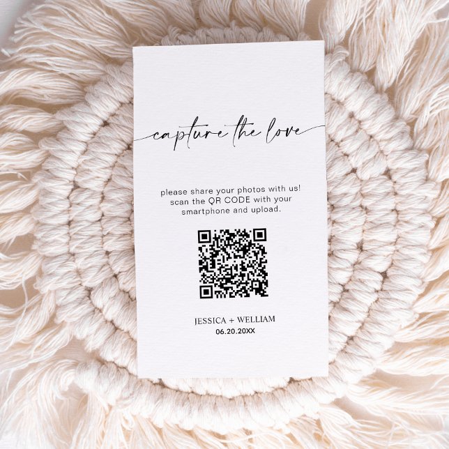 Carte D'accompagnement Capturez l'amour mariage Code Qr (Créateur téléchargé)