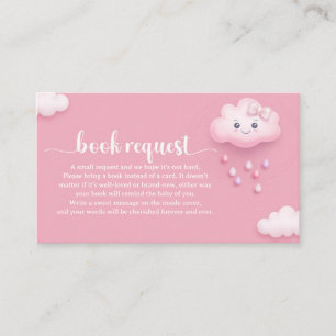 Carte D'accompagnement Caricature mignon blanc nuage moelleux neuf demand