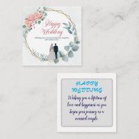 "Carte de mariage Amour éternel"