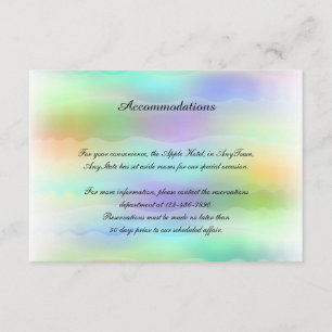 Carte D'accompagnement Carton de mariage gay arc-en-ciel pastel