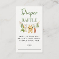 Carton de tirage au sort de couche pour baby showe