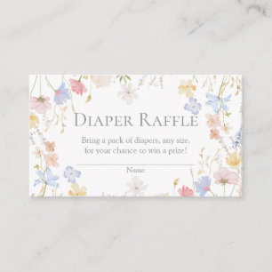 Carte D'accompagnement Carton de tirage au sort de couches pour Baby Show