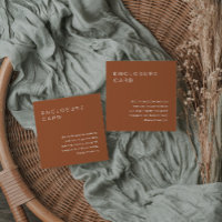 Carton d'invitation à insérer bohème de SIENNA