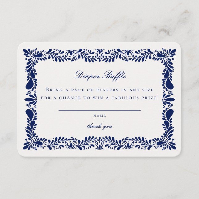 Carte D'accompagnement Carton d'invitation au tirage au sort de carrelage (Devant)