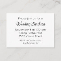 Carton d'invitation de mariage Elegant Script Extr