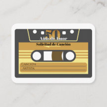 Cassette espagnole Retro 50e Anniversaire RSVP