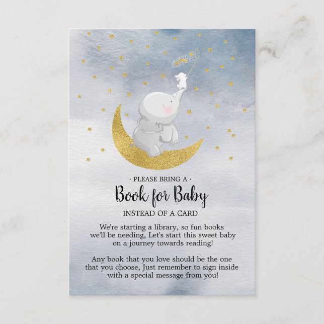 Carte D'accompagnement Catch A Star Bunny Elephant Book for Baby Card (Devant)
