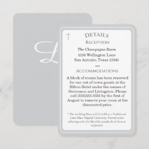Carte d'accompagnement catholique intemporelle mon