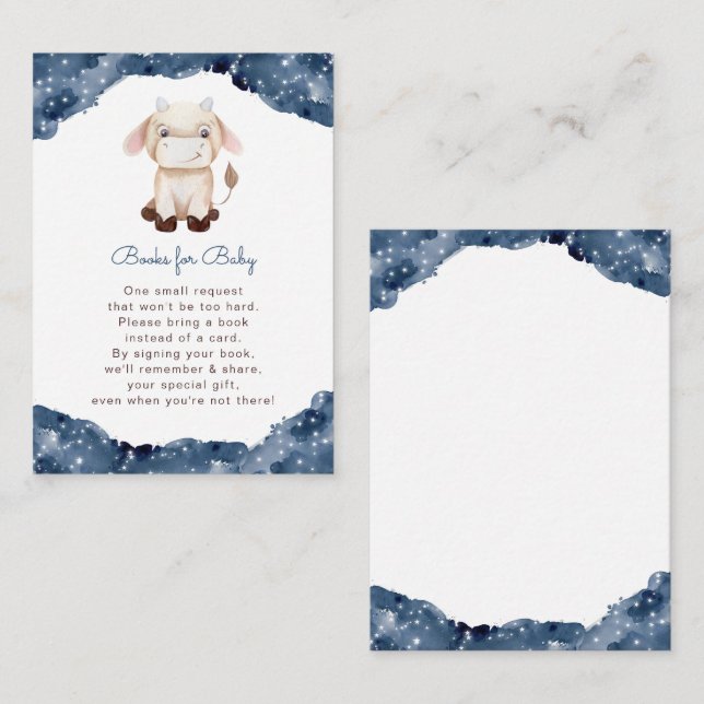 Carte D'accompagnement Céleste Taurus Astrologie Signe Livres pour bébé (Devant / Derrière)