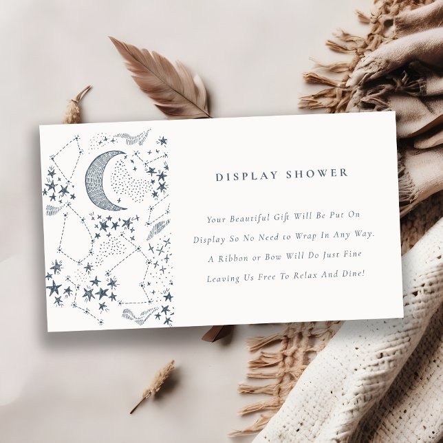 Carte D'accompagnement Celestial Starry Night Display Baby shower de douc (Créateur téléchargé)