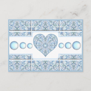 Carte D'accompagnement Céramique Lace Bleu clair