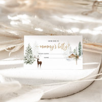 Cerf de bois d'hiver quelle taille est mommys vent