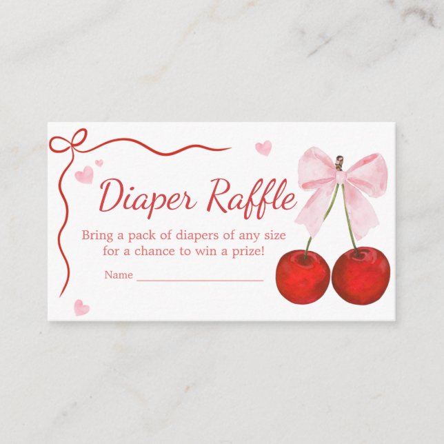 Carte D'accompagnement Cerise sur le dessus Baby shower de la chèvre rose (Devant)