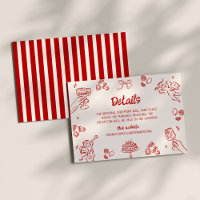 C'est Amore ! Détails italiens rouges