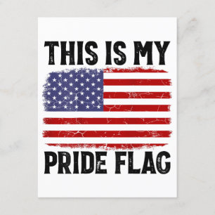 Carte D'accompagnement C'Est Mon Drapeau De Fierté Drapeau US, 4 juillet