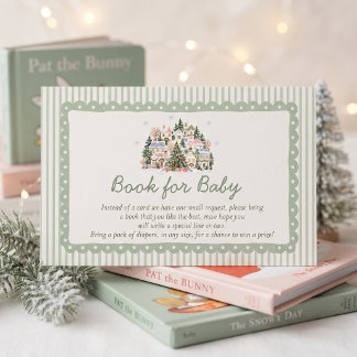Carte D'accompagnement C'est tout un village Livre de Baby Shower pour bé
