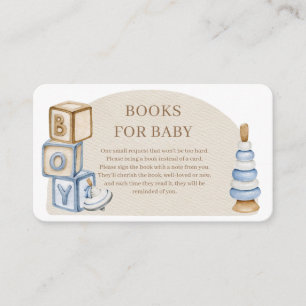 Carte D'accompagnement C'est un Boy Boho Blocks and Toys Books For Baby